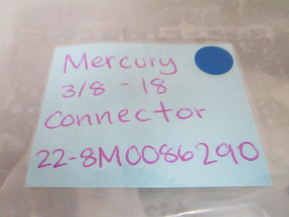 *NEW OEM* 0810 Mercury Quicksilver 3/8-18 Connector 22-8M0086290