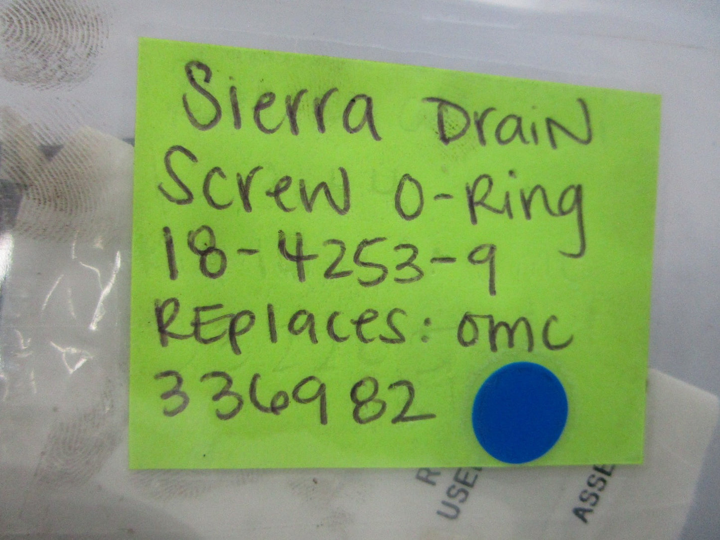 NEW (LOT OF 7) 18-4253-9 Replaces: OMC 336982 Sierra Drain Screw O-Ring 0810