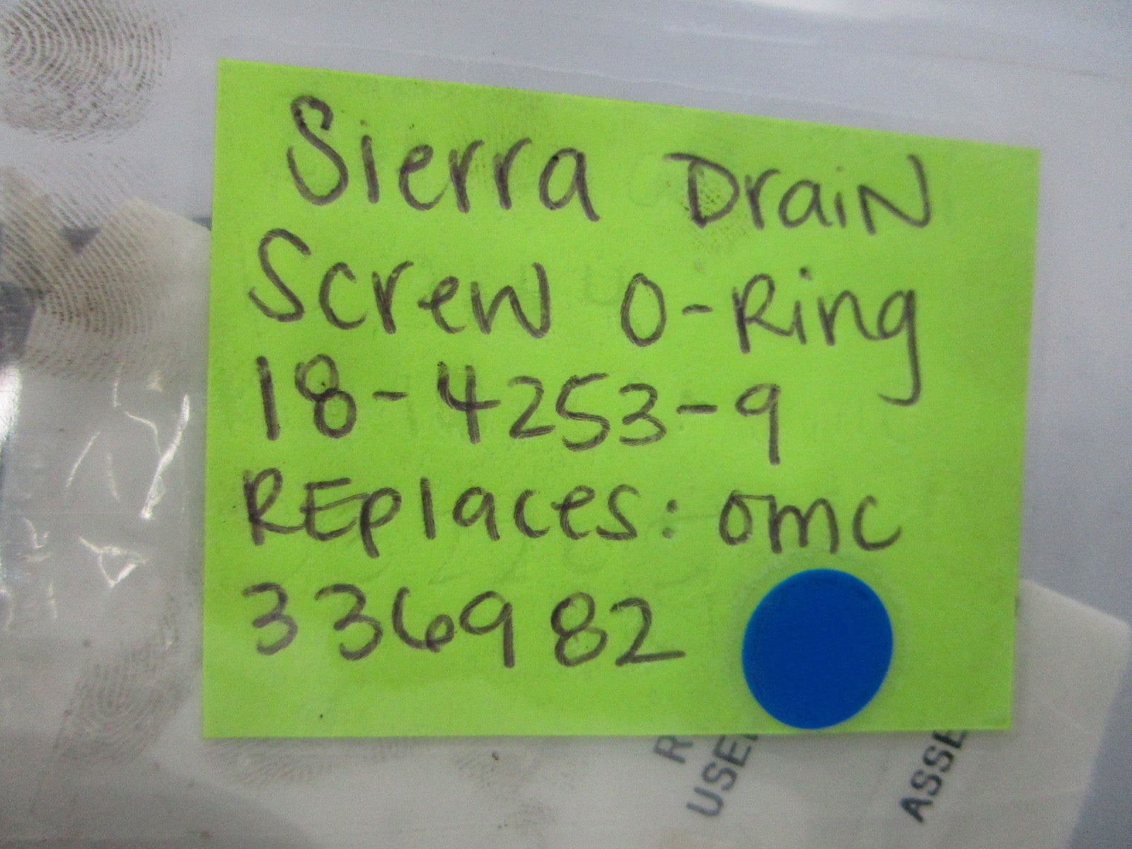 NEW (LOT OF 7) 18-4253-9 Replaces: OMC 336982 Sierra Drain Screw O-Ring 0810