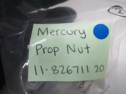 *NEW OEM* 0810 Mercury Quicksilver Prop Nut 11-826711 20