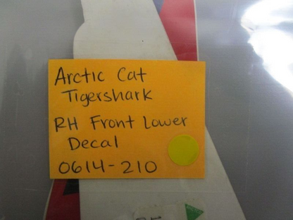 *NEW OEM* 0770 Arctic Cat Tigershark Right Hand Front Lower Decal 0614-210
