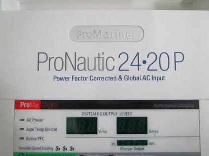 NEW OEM 63170 ProMariner ProNautic 2420P 24V 20A 3 Bank Battery Charger 0820