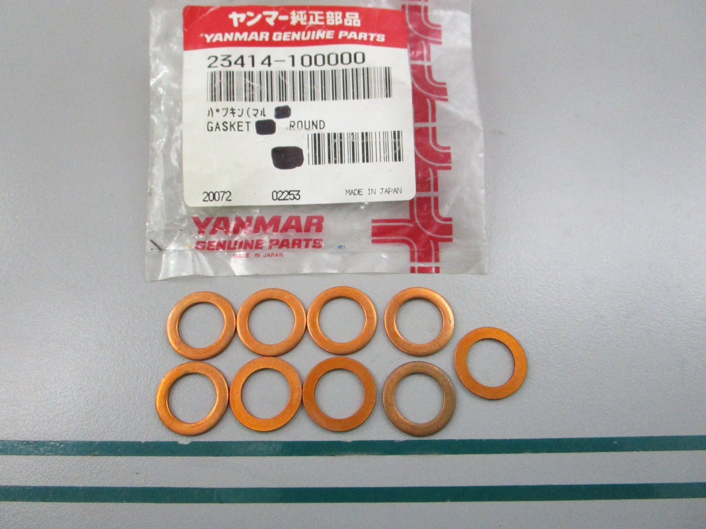 NEW OEM (LOT OF 9) 23414-100000 Yanmar Gasket 0810