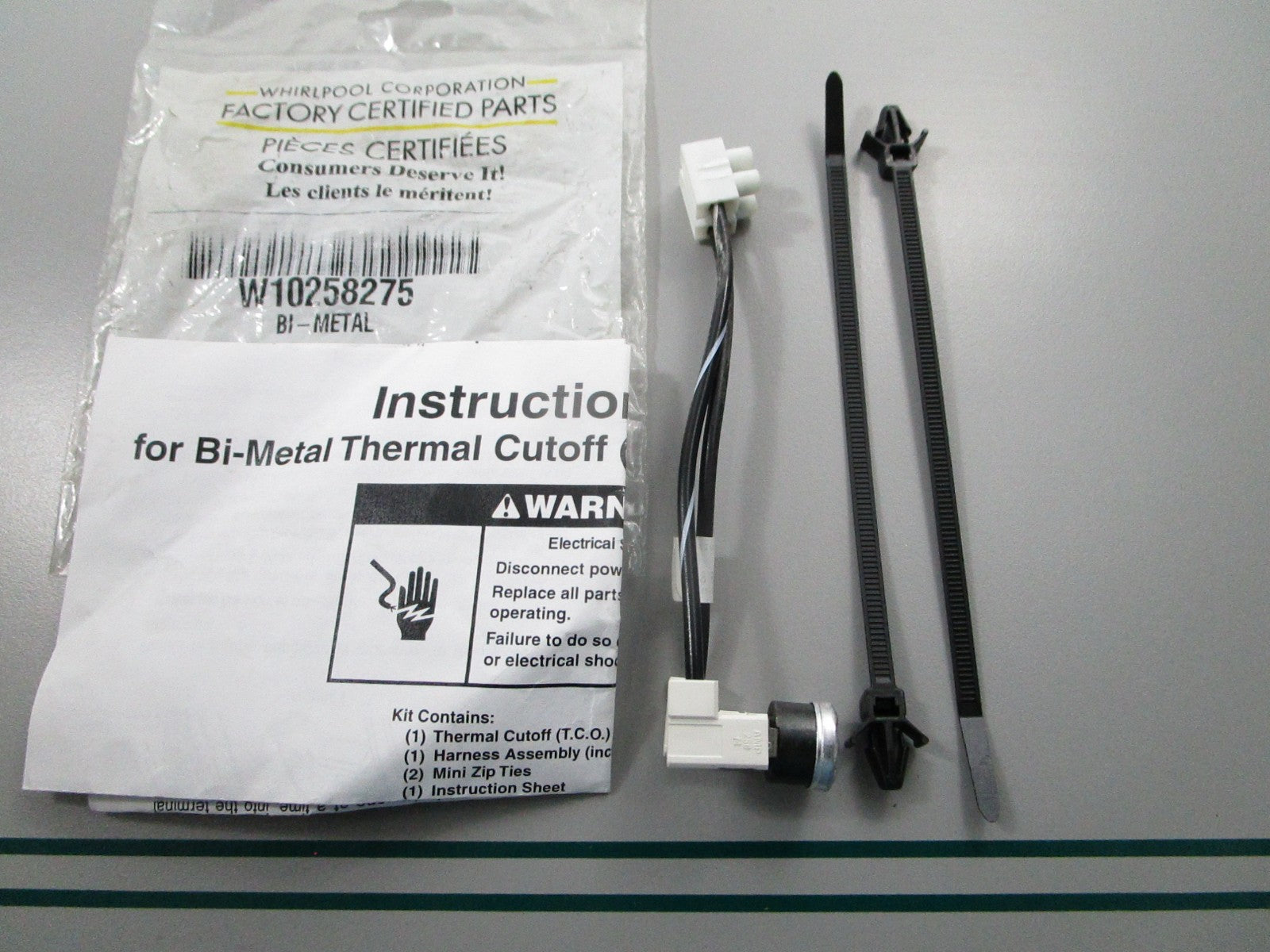 NEW OEM W10258275 Whirlpool Thermal Fuse 0810
