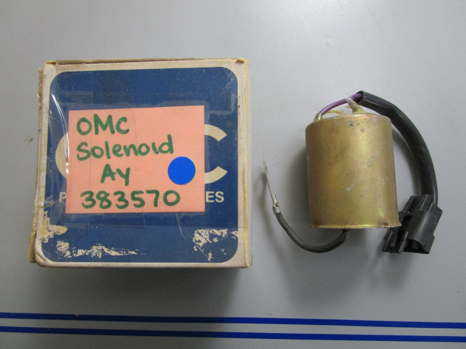 *NEW OEM* 0810 OMC Johnson Evinrude Solenoid Assembly 383570 0383570