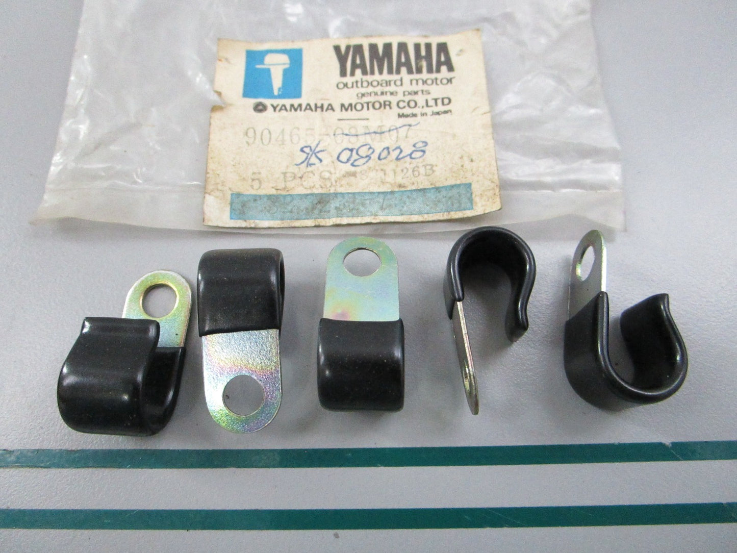 NEW OEM (LOT OF 5) 90465-08M07-00 Yamaha Clamp 0810