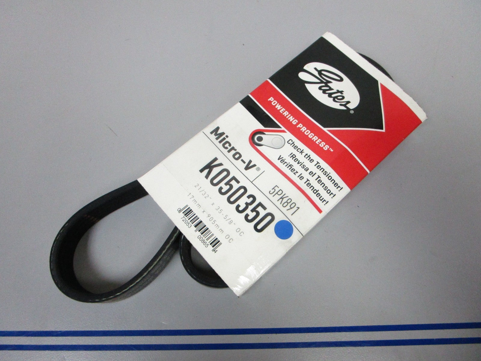 NEW K050350 Gates Micro-V 21/32" x 35 ⅝" Serpentine Belt 0720