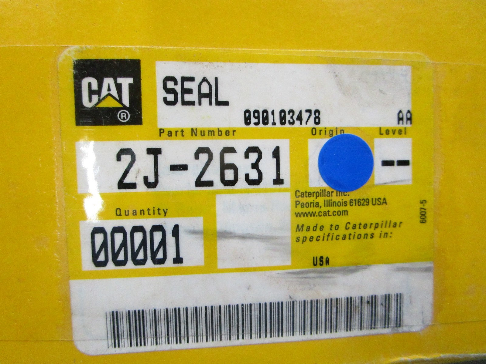NEW OEM 2J-2631 CAT Seal 0810