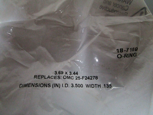 *NEW* (LOT OF 5) 0810 Sierra O-Ring 18-7169 Replaces: 25-F24278