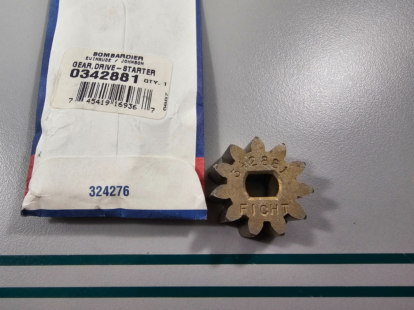 NEW OEM 342881 0342881 OMC Johnson Evinrude Starter Drive Gear 0810