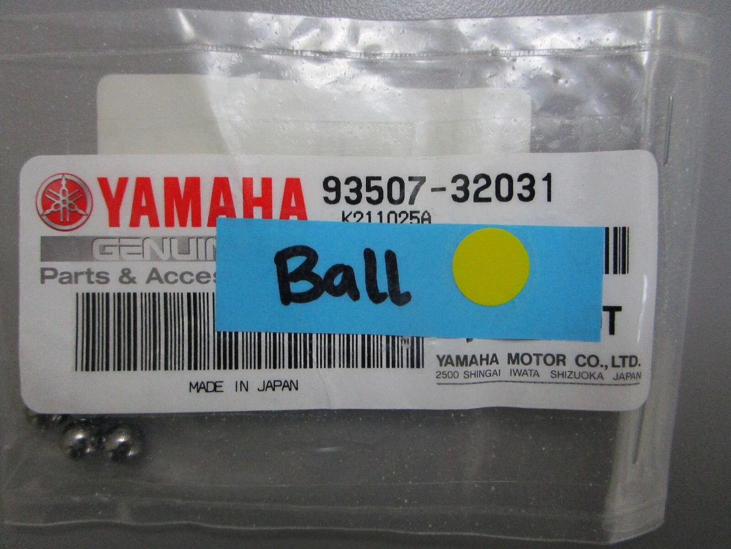 *NEW OEM* (LOT OF 5) 0810 Yamaha Ball 93507-32031
