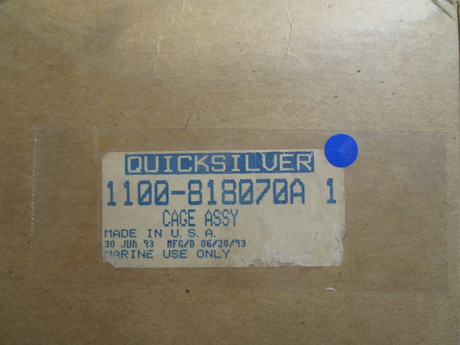 *NEW OEM* 0810 Mercury Quicksilver Cage Assembly 1100-818070A 1