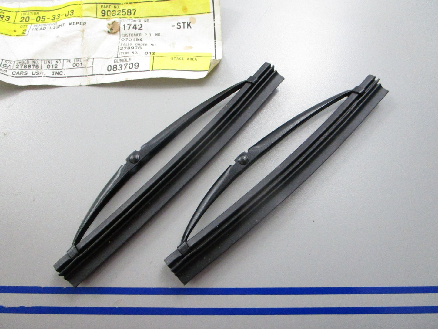 *NEW OEM* 0810 Saab Headlight Wiper Blade Set 9082587