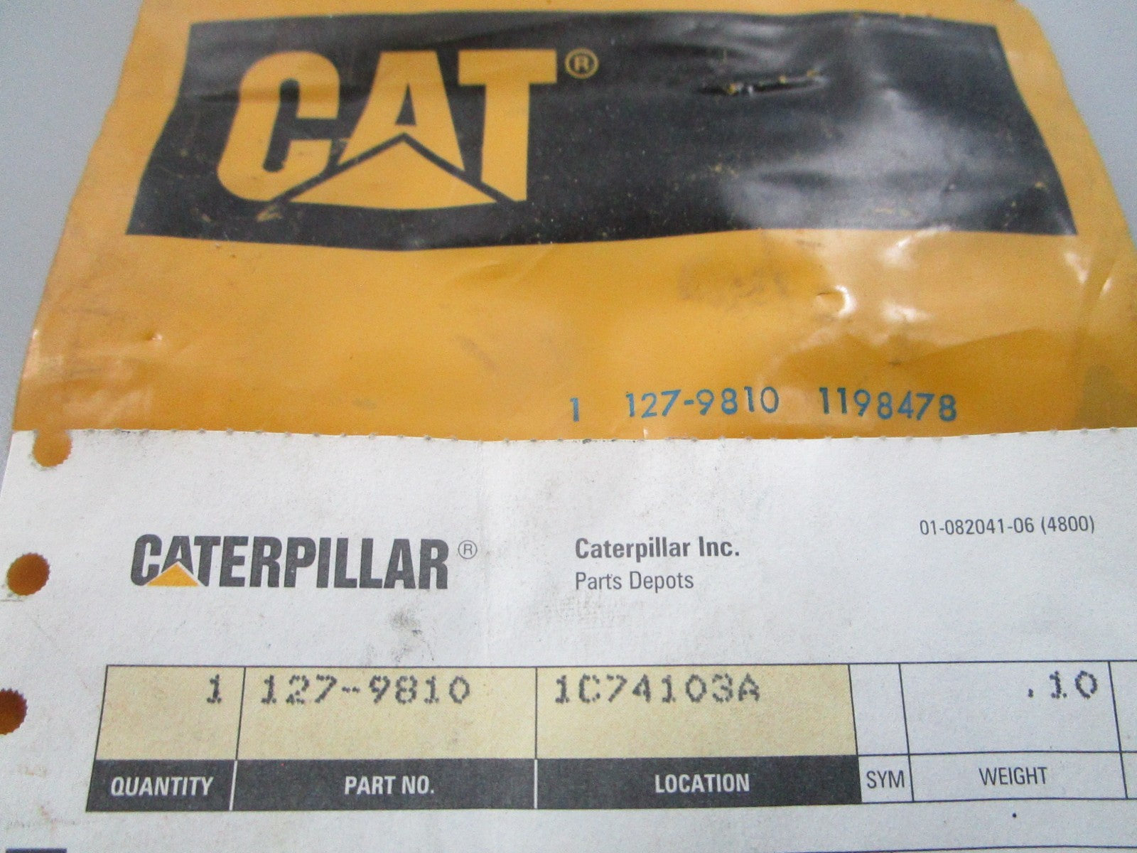 NEW OEM CAT 127-9810 Lock 0810