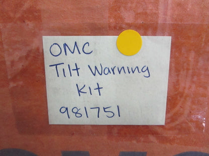 *NEW OEM* 0820 OMC Johnson Evinrude Tilt Warning Kit 981751 0981751