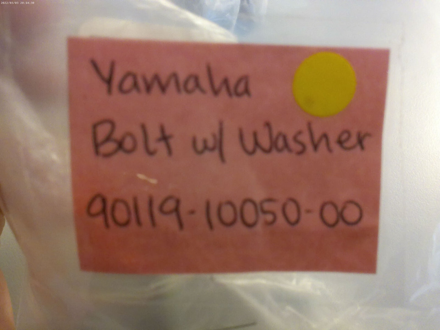 *NEW OEM* 0750 Yamaha BOLT w/WASHER 90119-10050-00