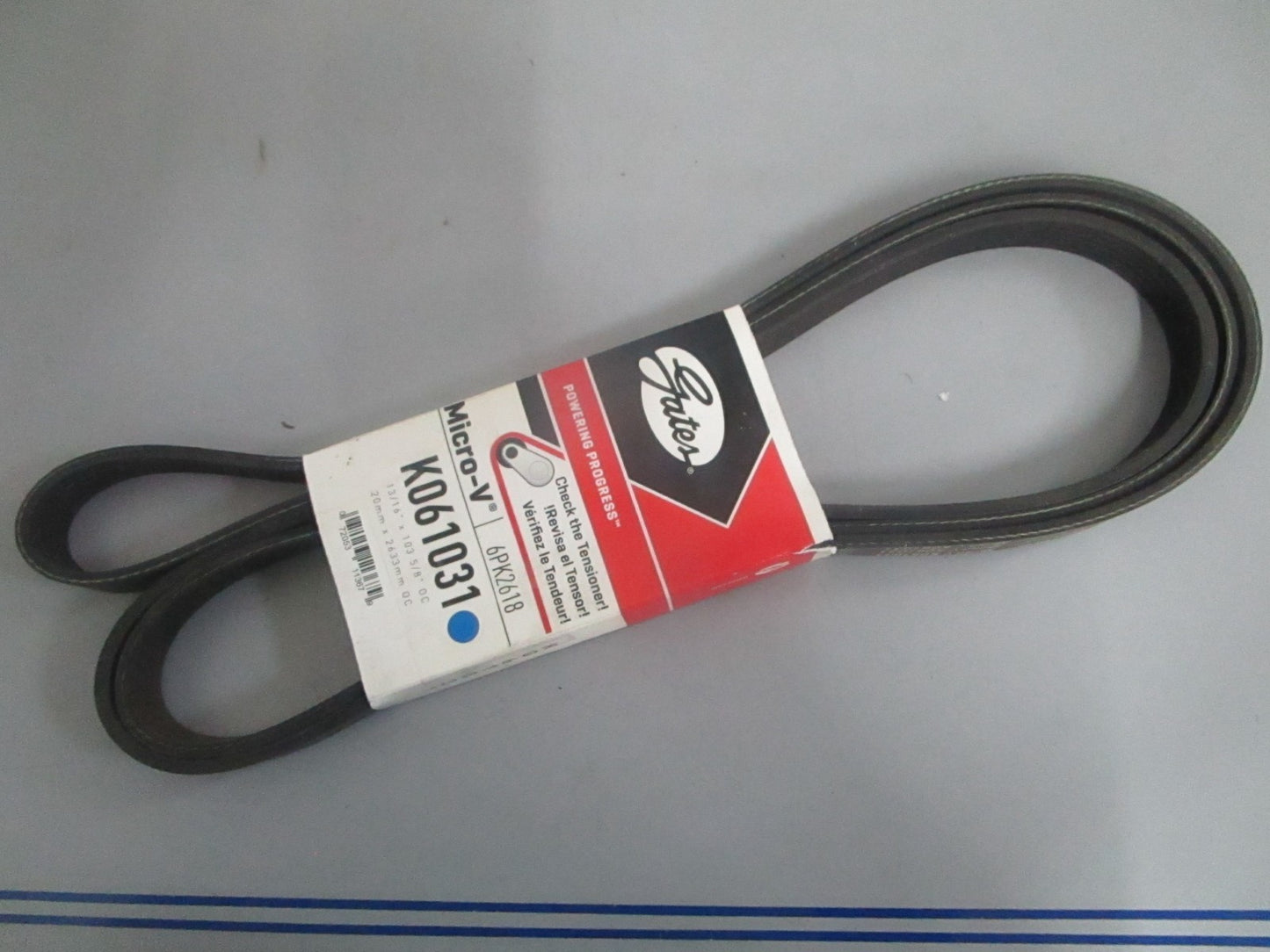 NEW K061031 Gates Micro-V Serpentine Belt 0820