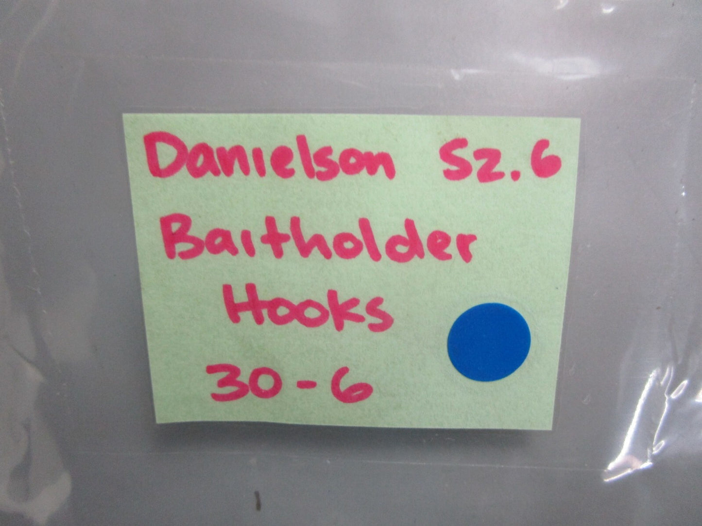 *NEW* (LOT OF 2) 0770 Danielson Size .6 Baitholder Hooks 30-6