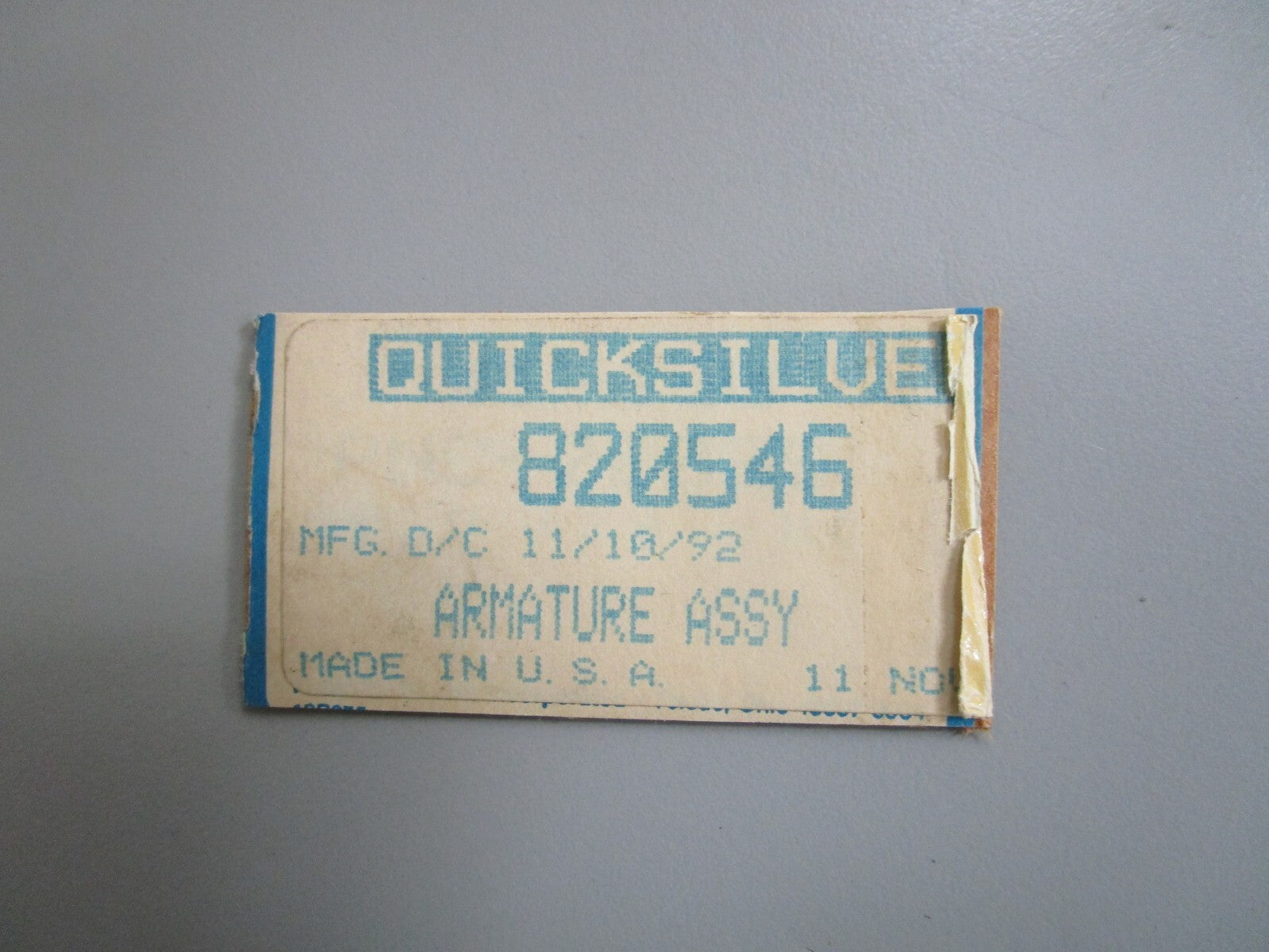 *NEW OEM* 0820 Mercury Quicksilver Armature Assy 820546