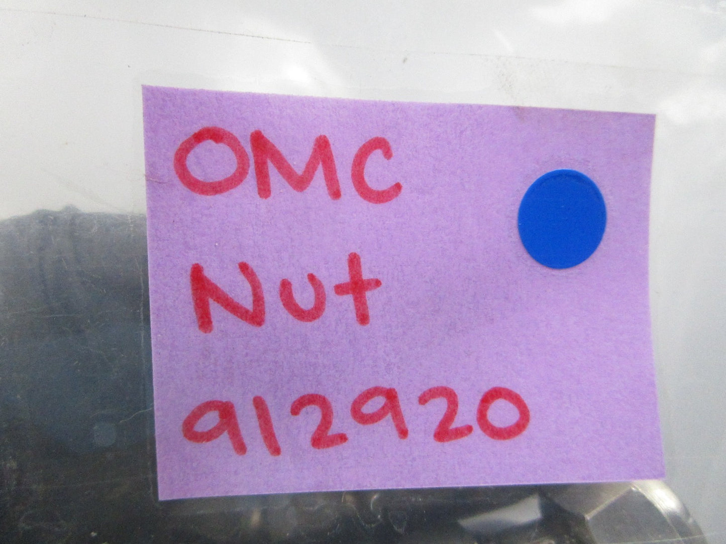 NEW OEM (LOT OF 2) 912920 0912920 OMC Johnson Evinrude Nut 0810