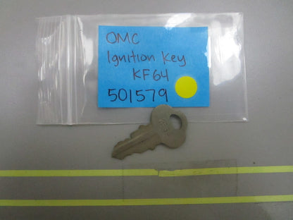 *NEW OEM* 0810 OMC Johnson Evinrude Ignition Key KF64 501579 0501579