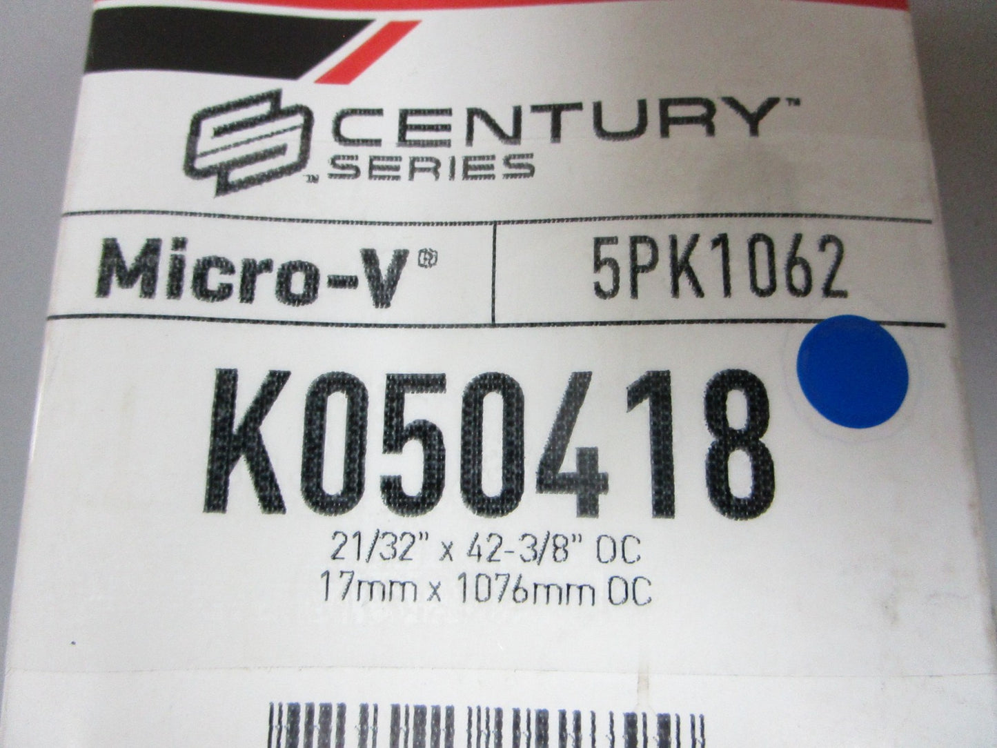 NEW K050418 Gates Micro-V 21/32" x 42 ⅜" Serpentine Belt 0720