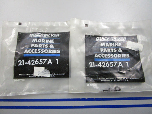 NEW OEM (LOT OF 2) 21-42657A1 Mercury Quicksilver Check Valve 0810