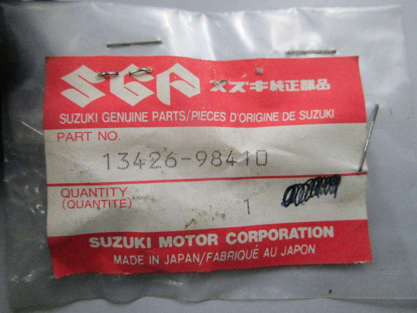 NEW OEM Suzuki 13426-98410 Spring 0810