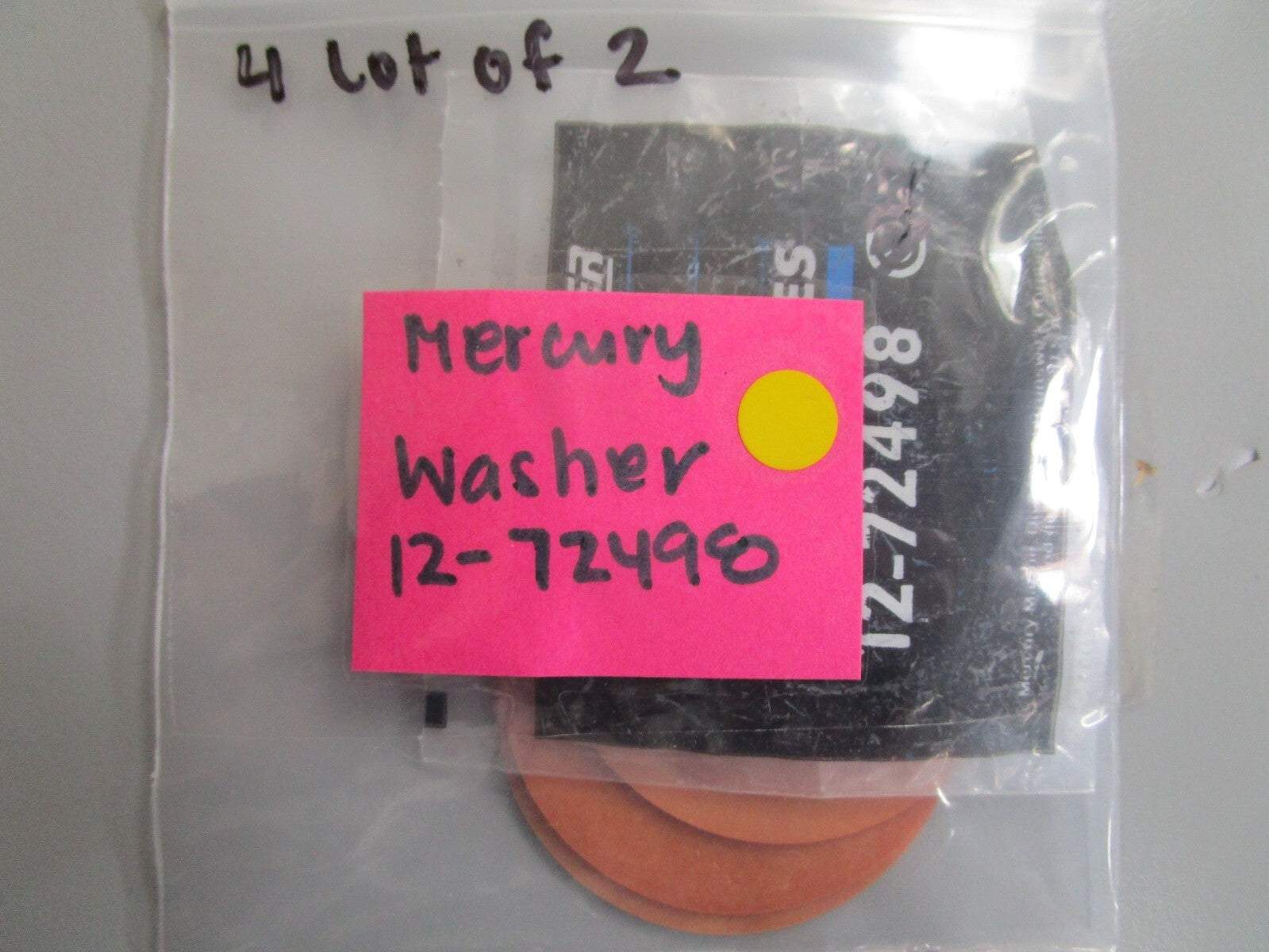 *NEW OEM* (LOT OF 2) 0810 Mercury Quicksilver Washer 12-72498