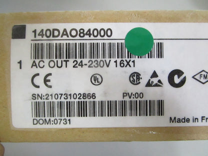 Schneider Modicon 140DAO84000 Quantum AC Output 16CH 24-230V NEW OEM 0820