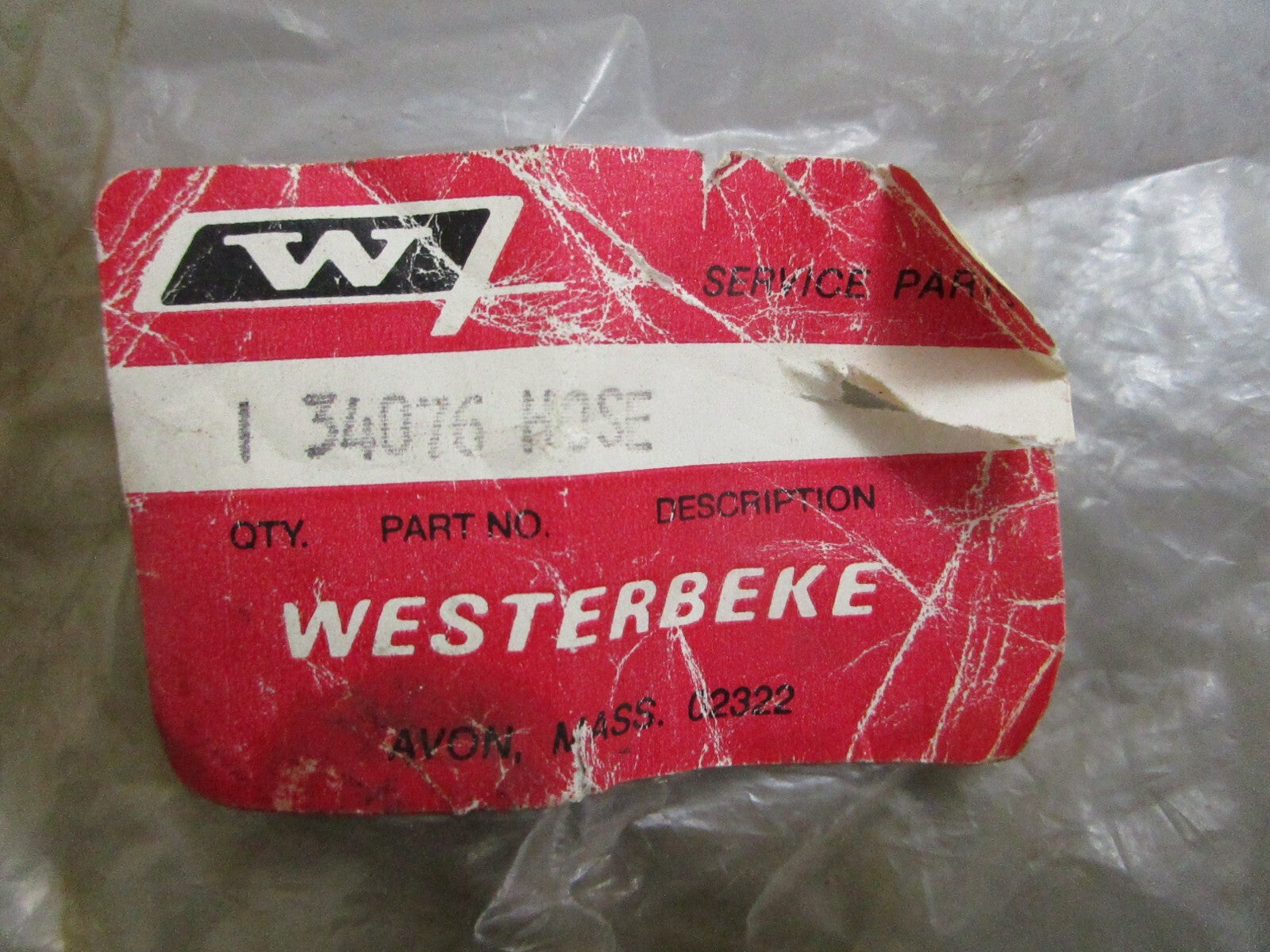 *NEW OEM* 0810 Westerbeke Hose 34076