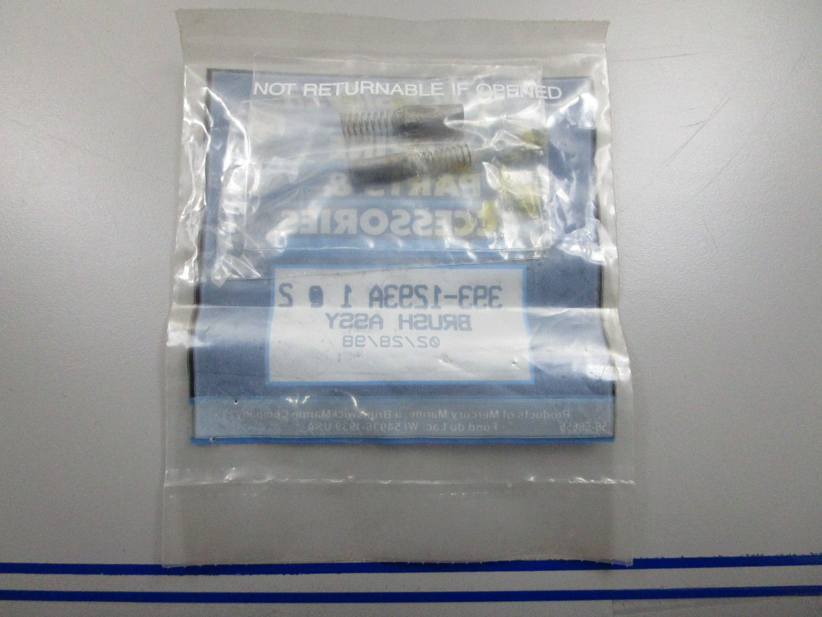 *NEW OEM* (LOT OF 2) 0810 Mercury Quicksilver Brush Assembly 393-1293A1