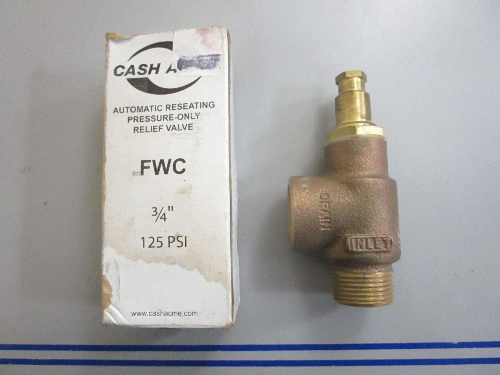 *NEW* 0820 Cash Acme FWC Pressure Relief Valve 09564-0125