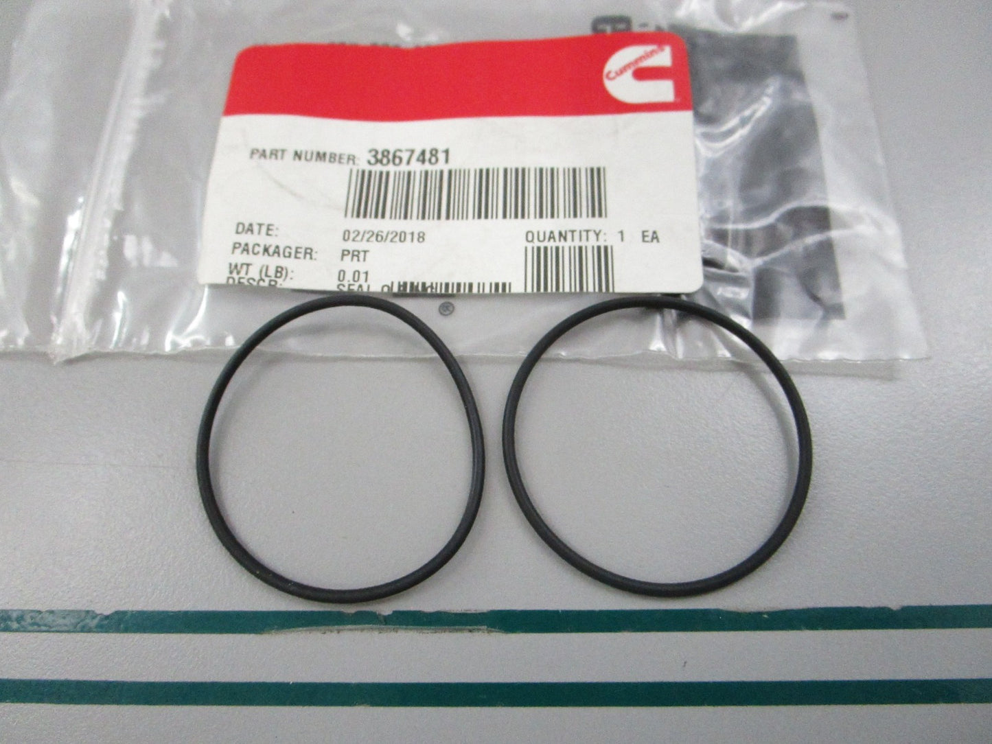 NEW OEM (LOT OF 2) 3867481 Cummins O-Ring Seal 0810
