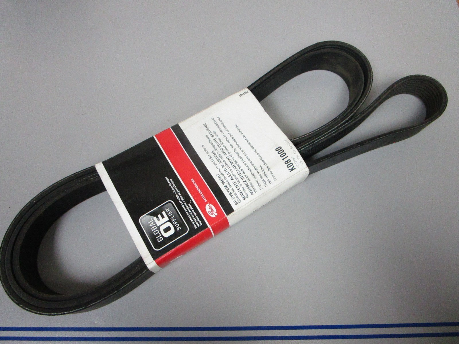 NEW K081000 Gates Micro-V 1-3/32" x 100 ⅝" Serpentine Belt 0720