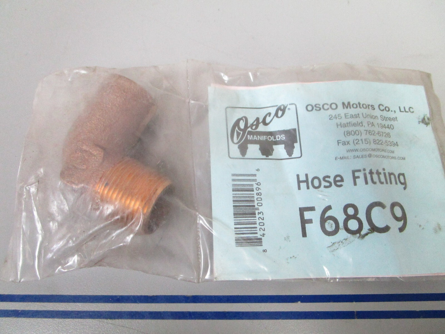 *NEW* 0720 Osco Hose Fitting F68C9 Replaces: Mercury 22-36305T Sierra 18-8216