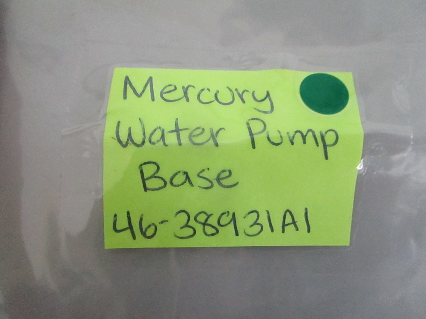 NEW OEM 46-38931A1 Mercury Quicksilver Water Pump Base 0820