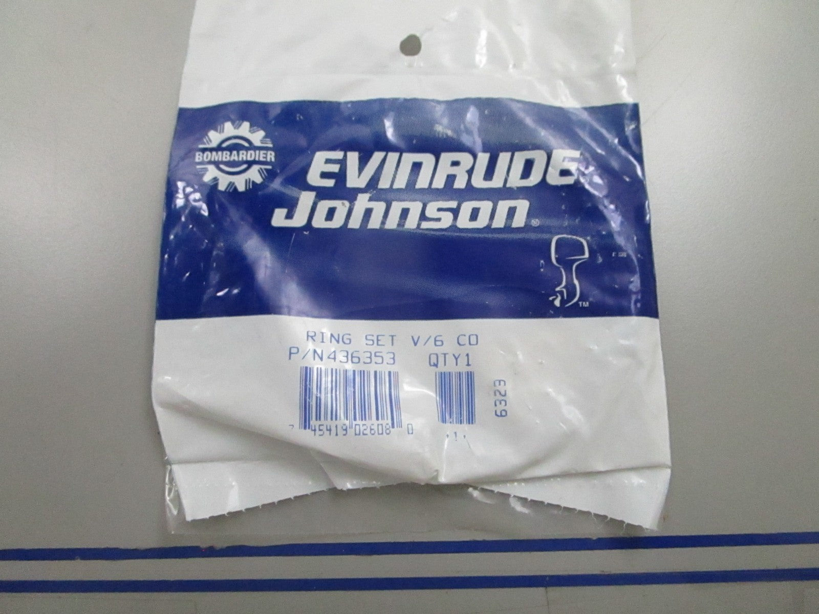 *NEW OEM* 0810 OMC Johnson Evinrude 2 Piston Ring Set 436353 0436353