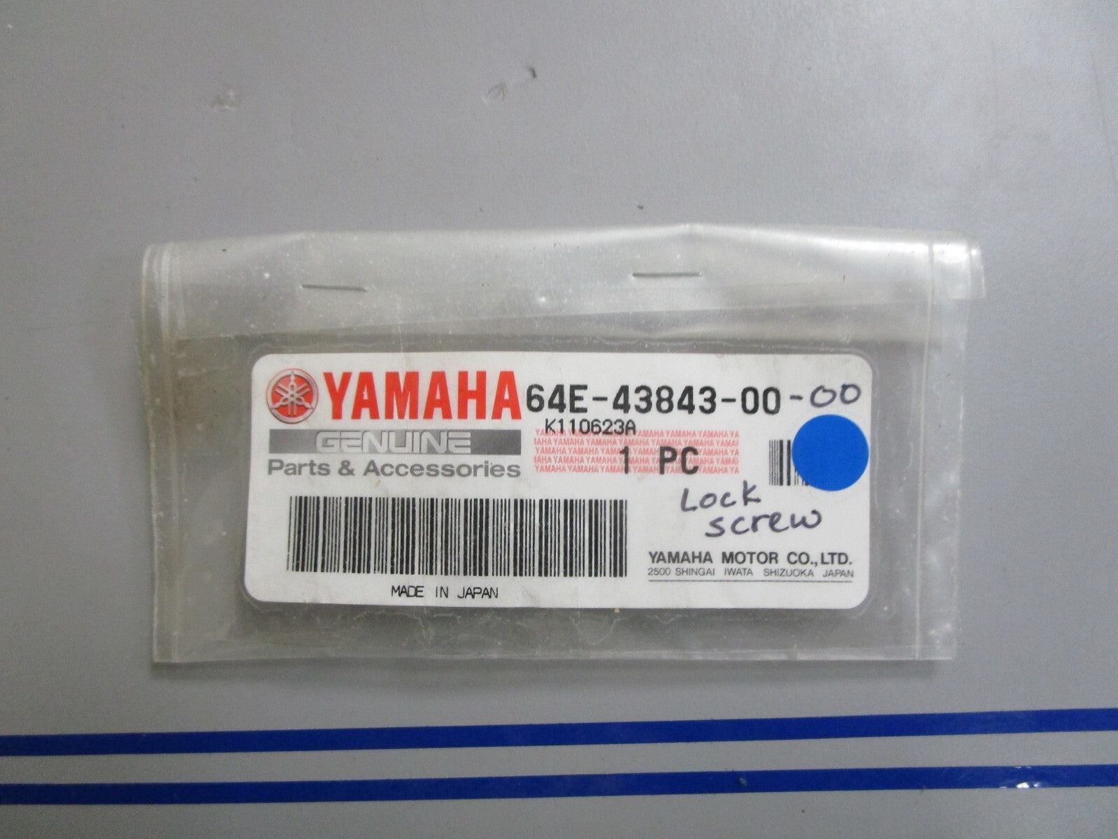 *NEW OEM* 0810 Yamaha Lock Screw 64E-43843-00-00