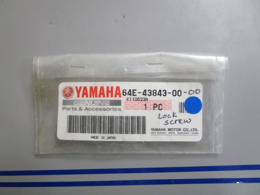 *NEW OEM* 0810 Yamaha Lock Screw 64E-43843-00-00