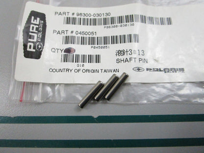 NEW OEM (LOT OF 3) 0450051 Polaris Shaft Pin 0810