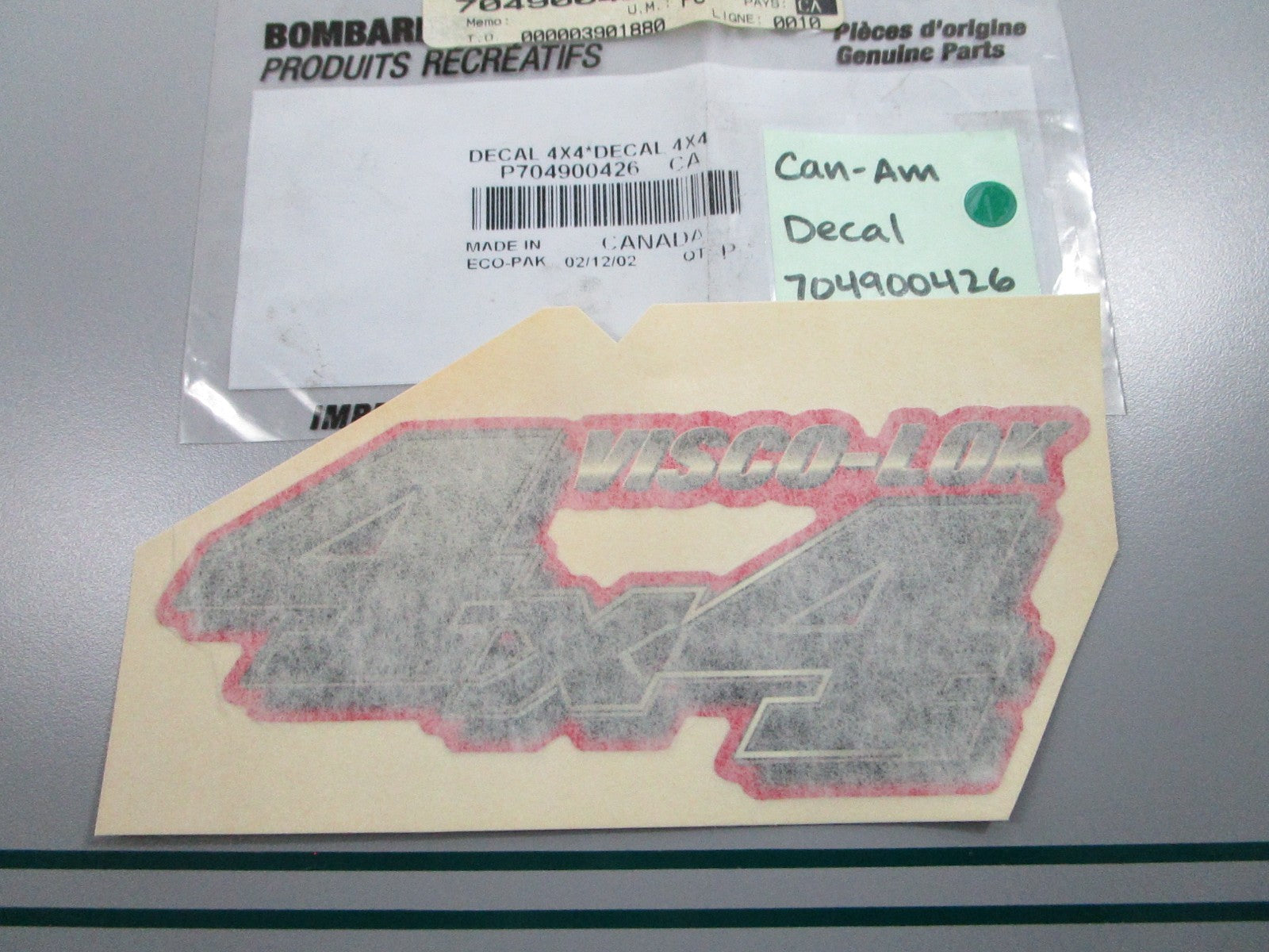 NEW OEM 704900426 Can-Am Decal 0810
