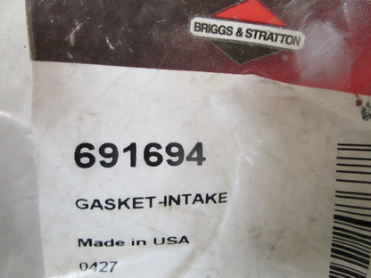 NEW OEM 691694 Briggs & Stratton Intake Gasket 0810