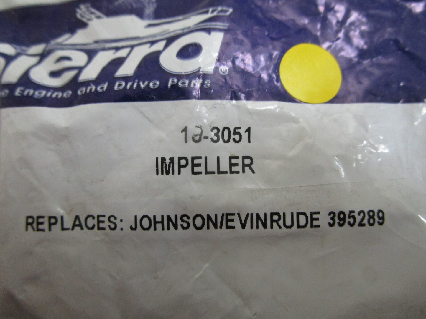 *NEW* 0810 Sierra Impeller 18-3051 Replaces: Evinrude 395289 0395289