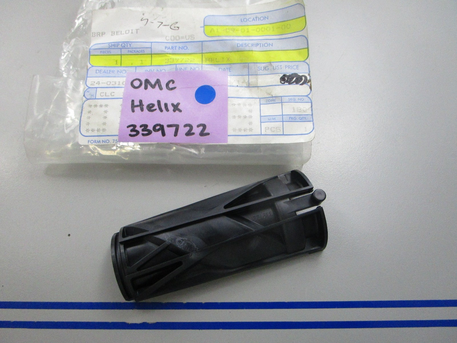 NEW OEM 339722 0339722 OMC Johnson Evinrude Helix 0810