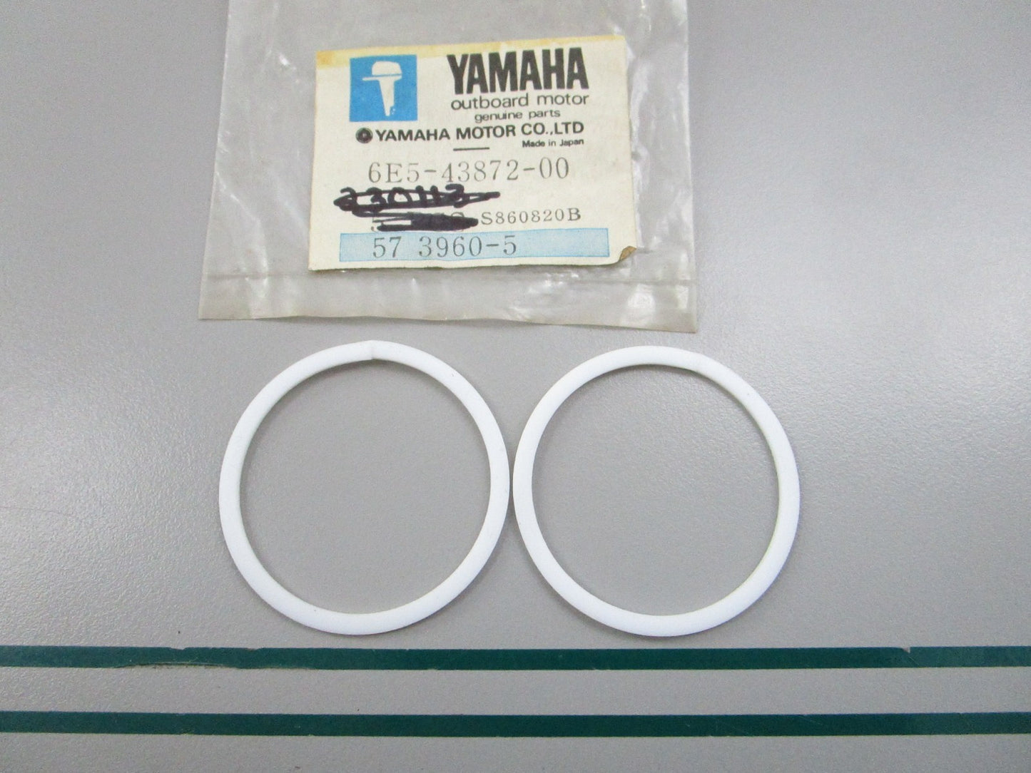 NEW OEM (LOT OF 2) 6E5-43872-00-00 Yamaha Back Up Ring 0810