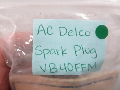 NEW OEM (LOT OF 2) VB40FEM AC Delco Spark Plug 0810