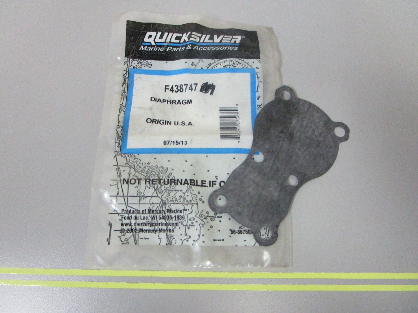 *NEW OEM* 0810 Mercury Quicksilver Diaphragm F438747