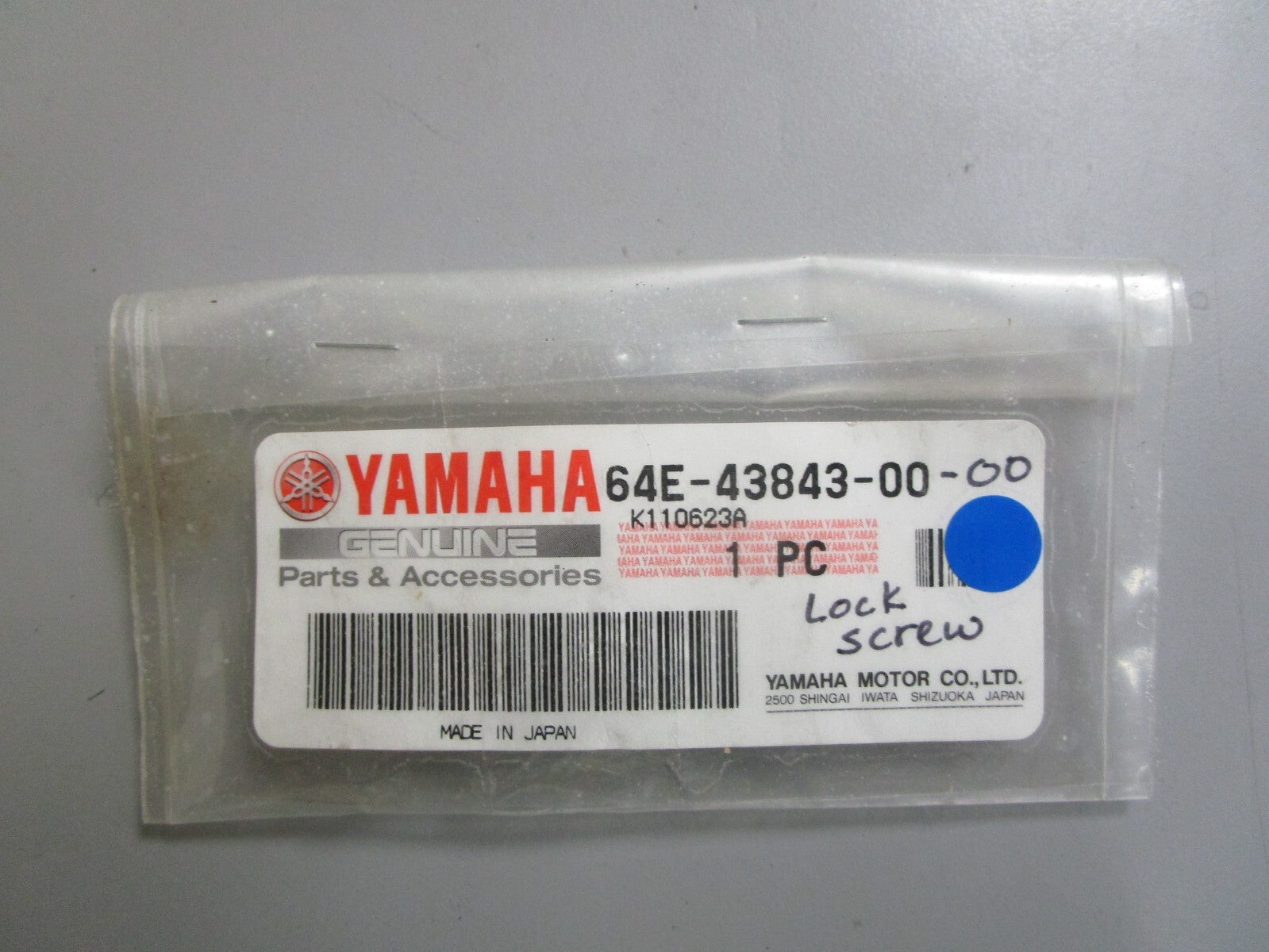 *NEW OEM* 0810 Yamaha Lock Screw 64E-43843-00-00