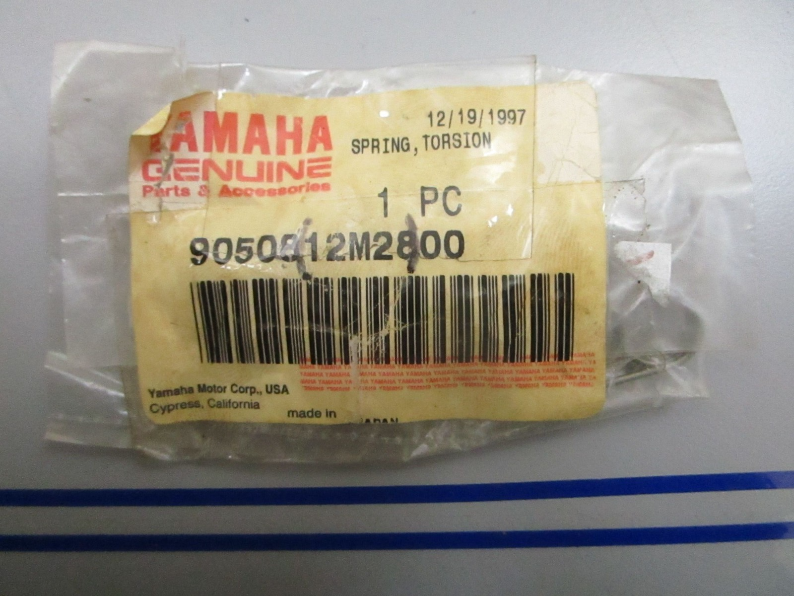 *NEW OEM* 0770 Yamaha Torsion Spring 90508-12M28